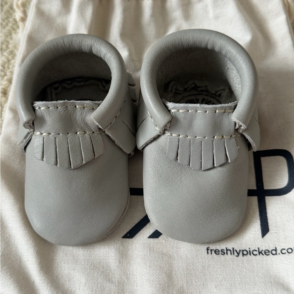 Freshly Picked Light Gray Moccasins
